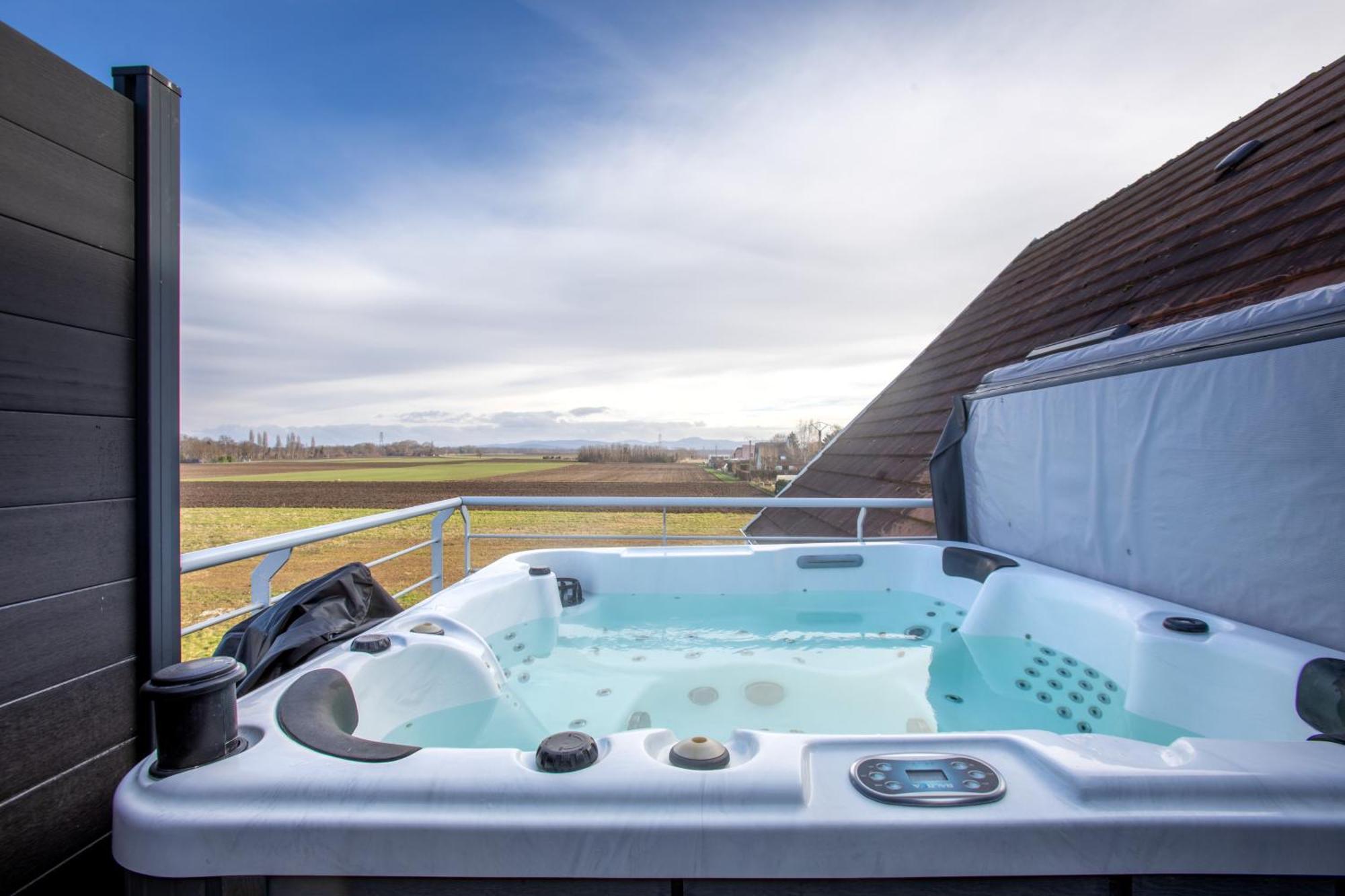 AOG PRESTIGE Privat SPA Jacuzzi Sauna Parking, Colmar Muntzenheim Exterior foto